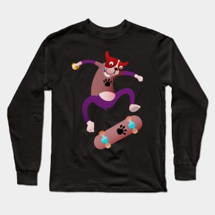 Skater dog Long Sleeve T-Shirt